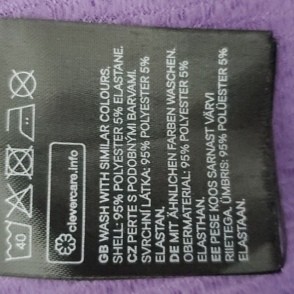 Purple Flare Rib-knit Pants with Lettuce Trim - Picture 14 of 14